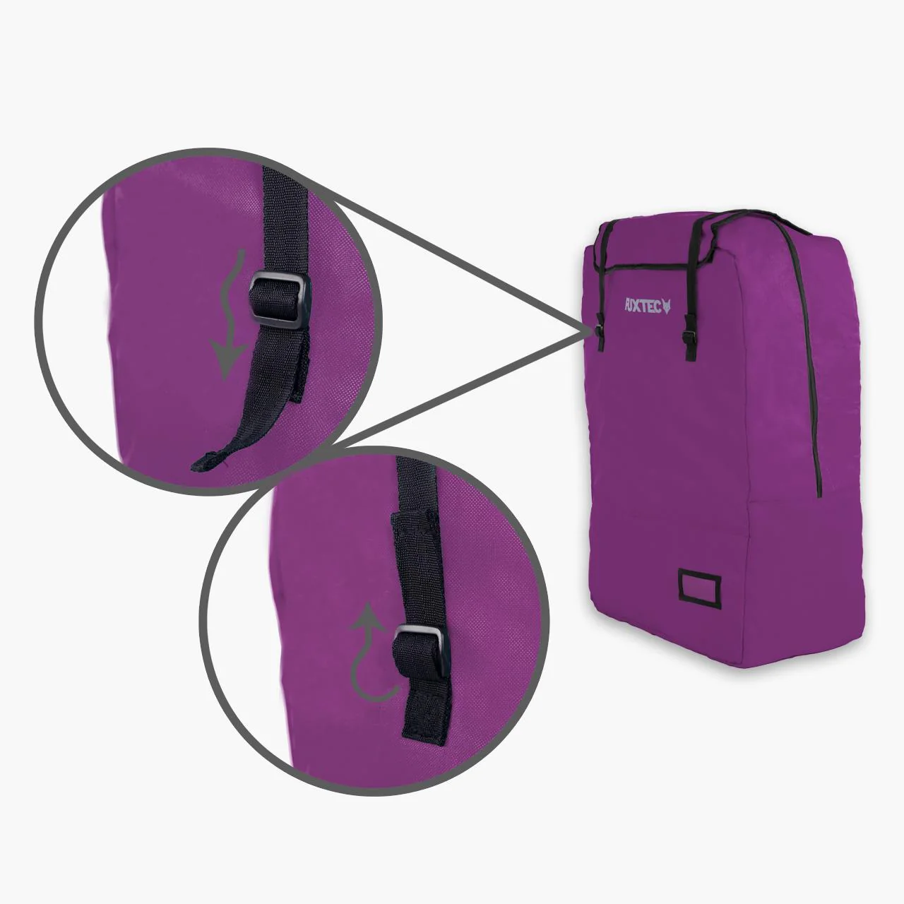 Bolsa de transporte y viaje acolchada de FUXTEC FX-CT700 & FX-CT800 Morado - Image 5