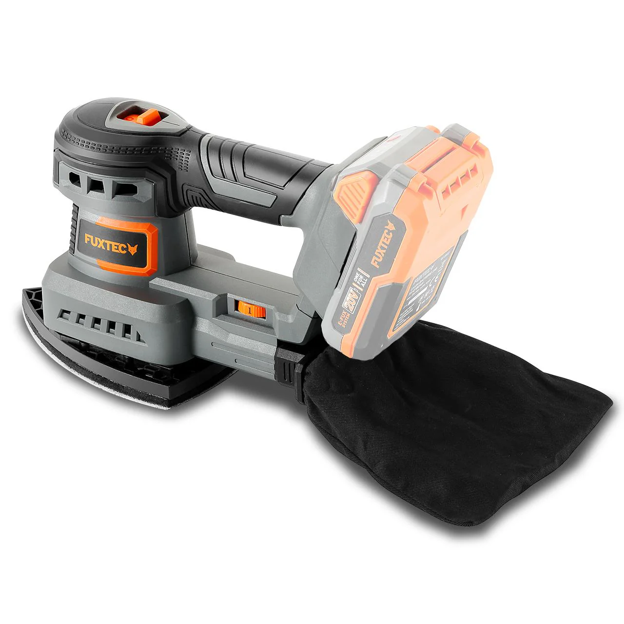Lijadora orbital sin cable FUXTEC 20V FX-E1MS20 - (batería y cargador no incluidos) - Image 2