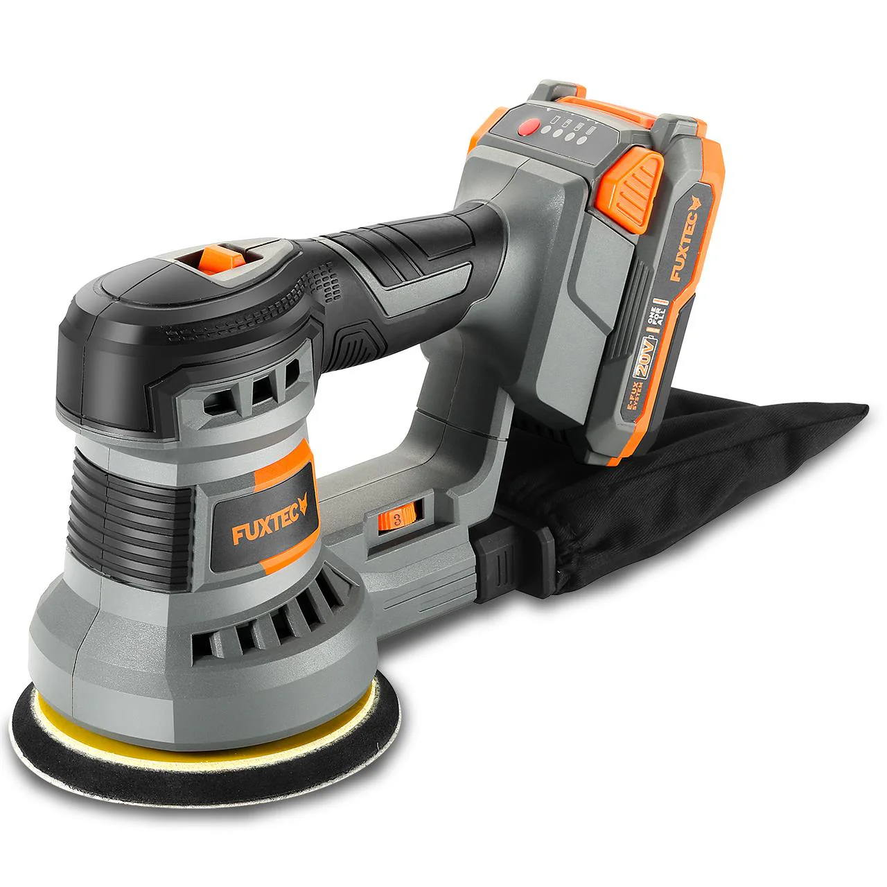 FUXTEC 20V FX-E1RS20 Lijadora rotorbital sin cable - Incluye batería y cargador - Image 2