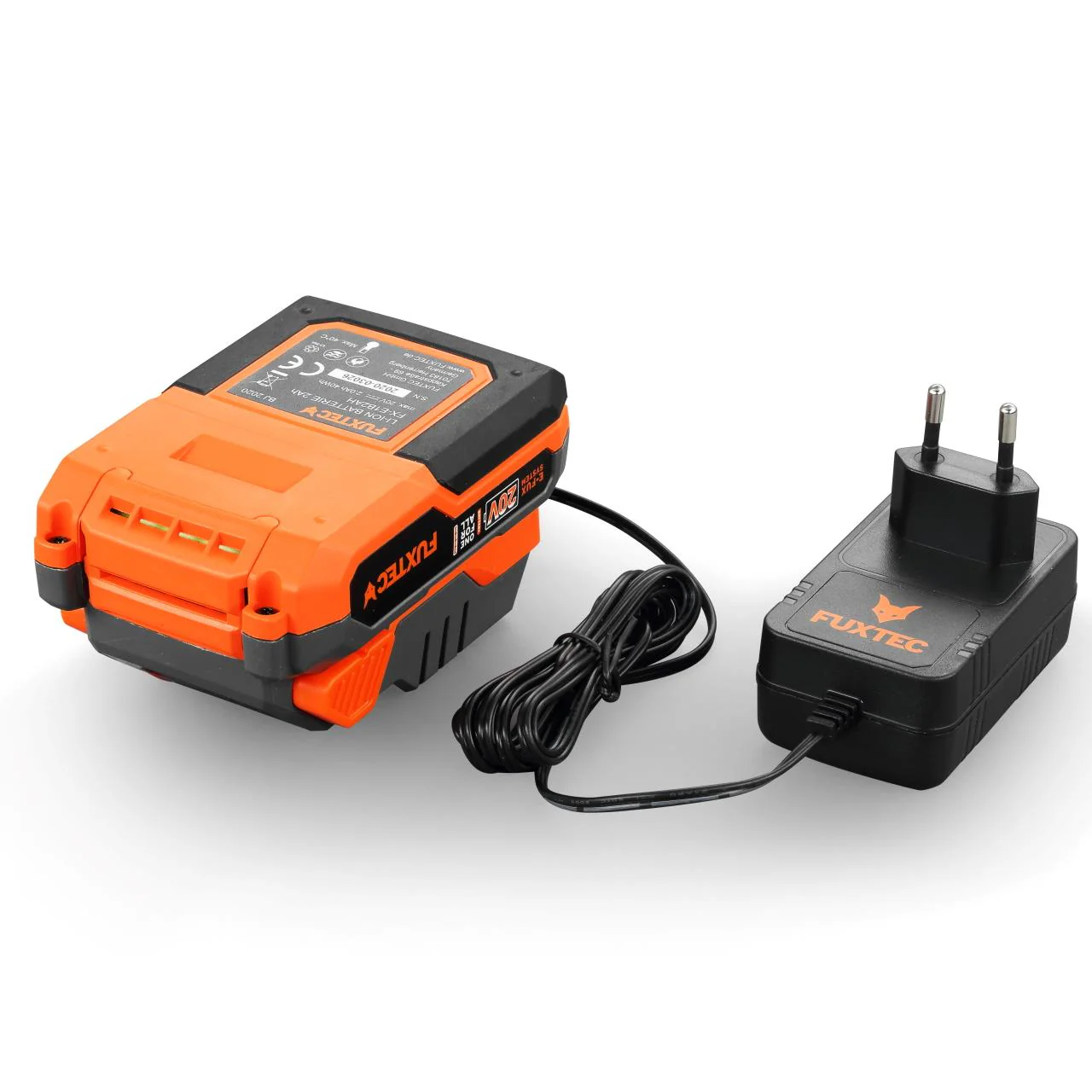 FUXTEC 20V Amoladora angular a batería FX-E1WS20 SET con 1 x batería de 2Ah, 1 x cargador de 1A - Image 6