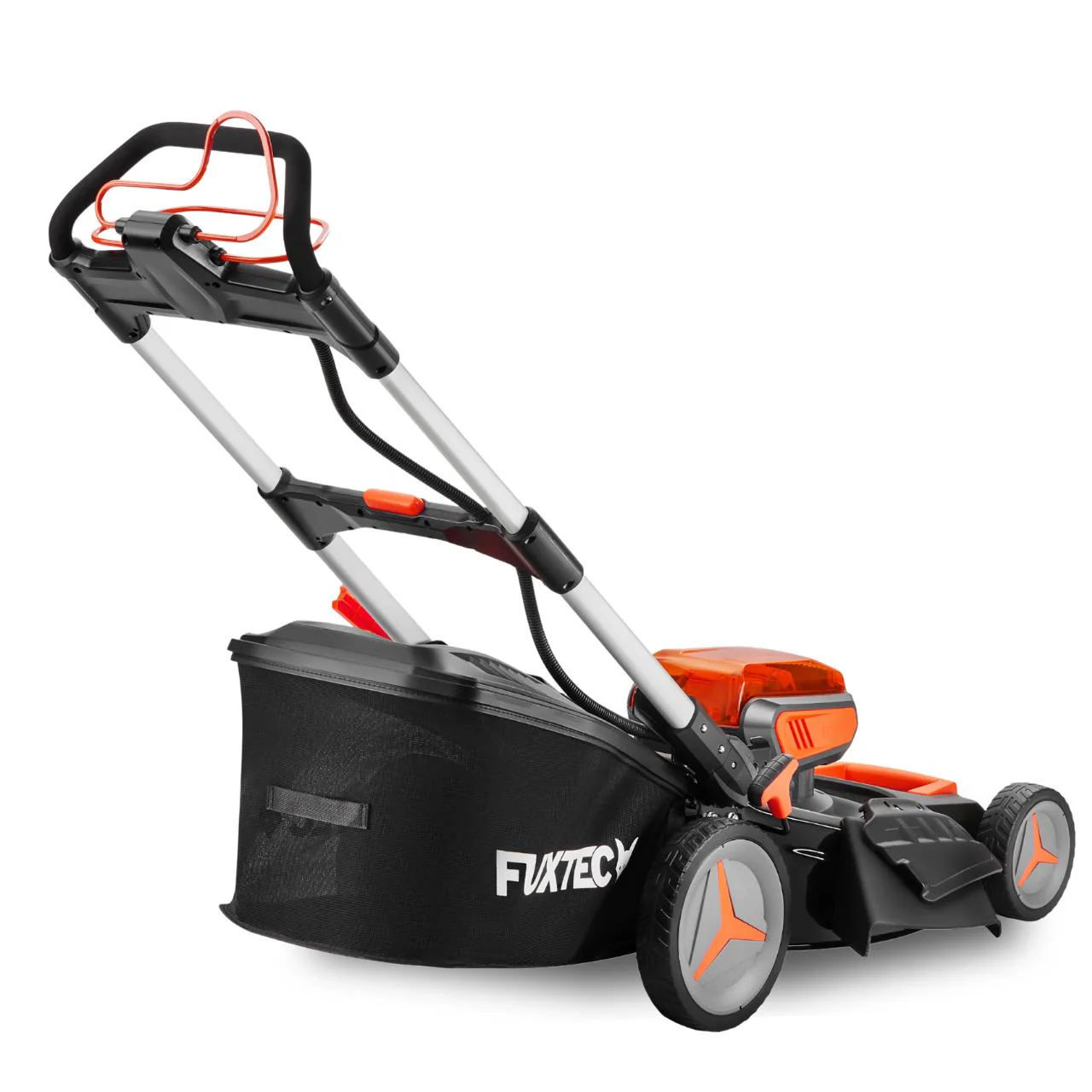 B-WARE Cortadora de césped a batería 40V FUXTEC FX-E2RM51 - Conjunto con 2 baterías de 4Ah y cargador dual de 2,4A - Image 6