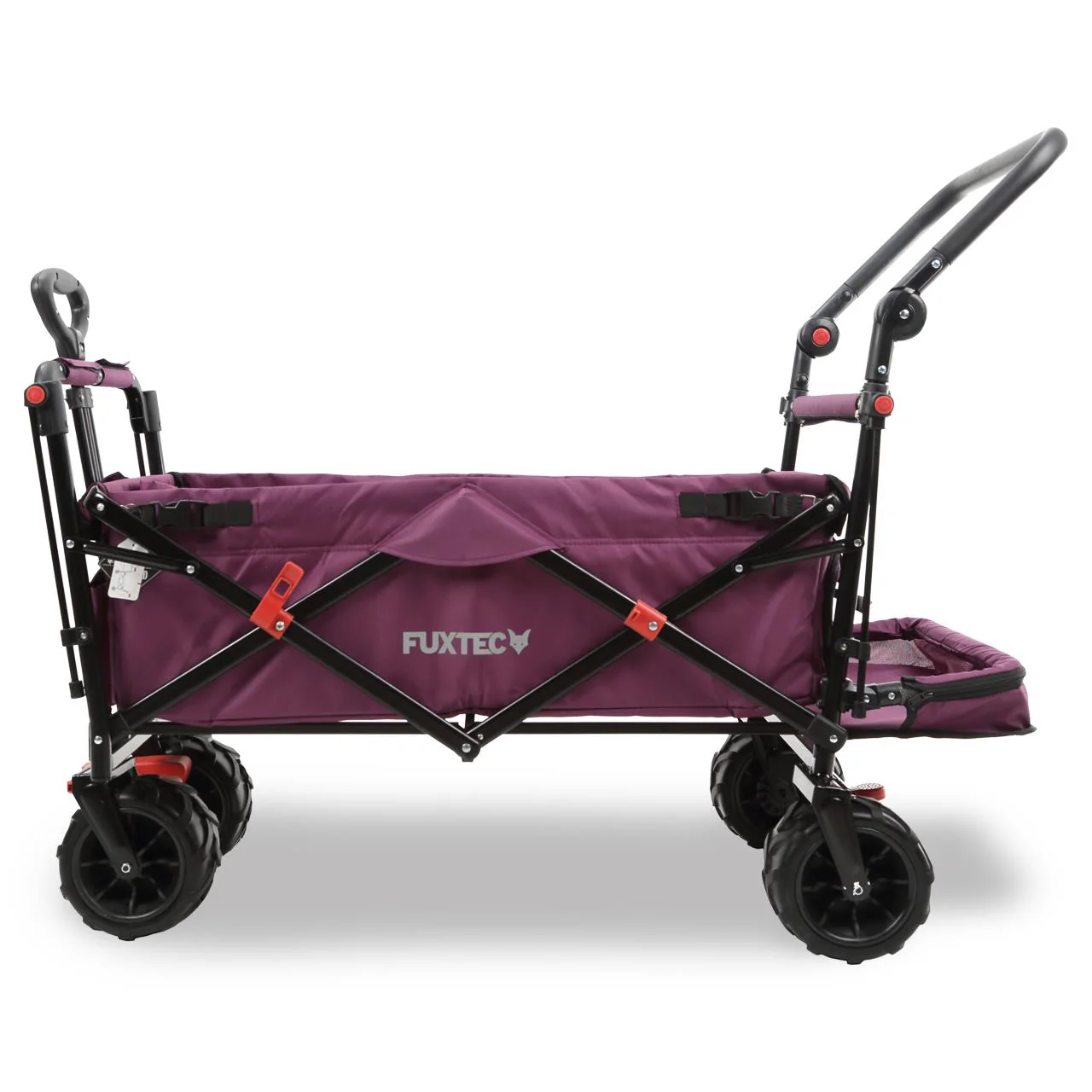 Carrito de playa plegable FX-CTB800 FUXTEC con toldo protector UV, mango empuje y extensión internar cap. de carga 75kg - Grundartikel - Image 28
