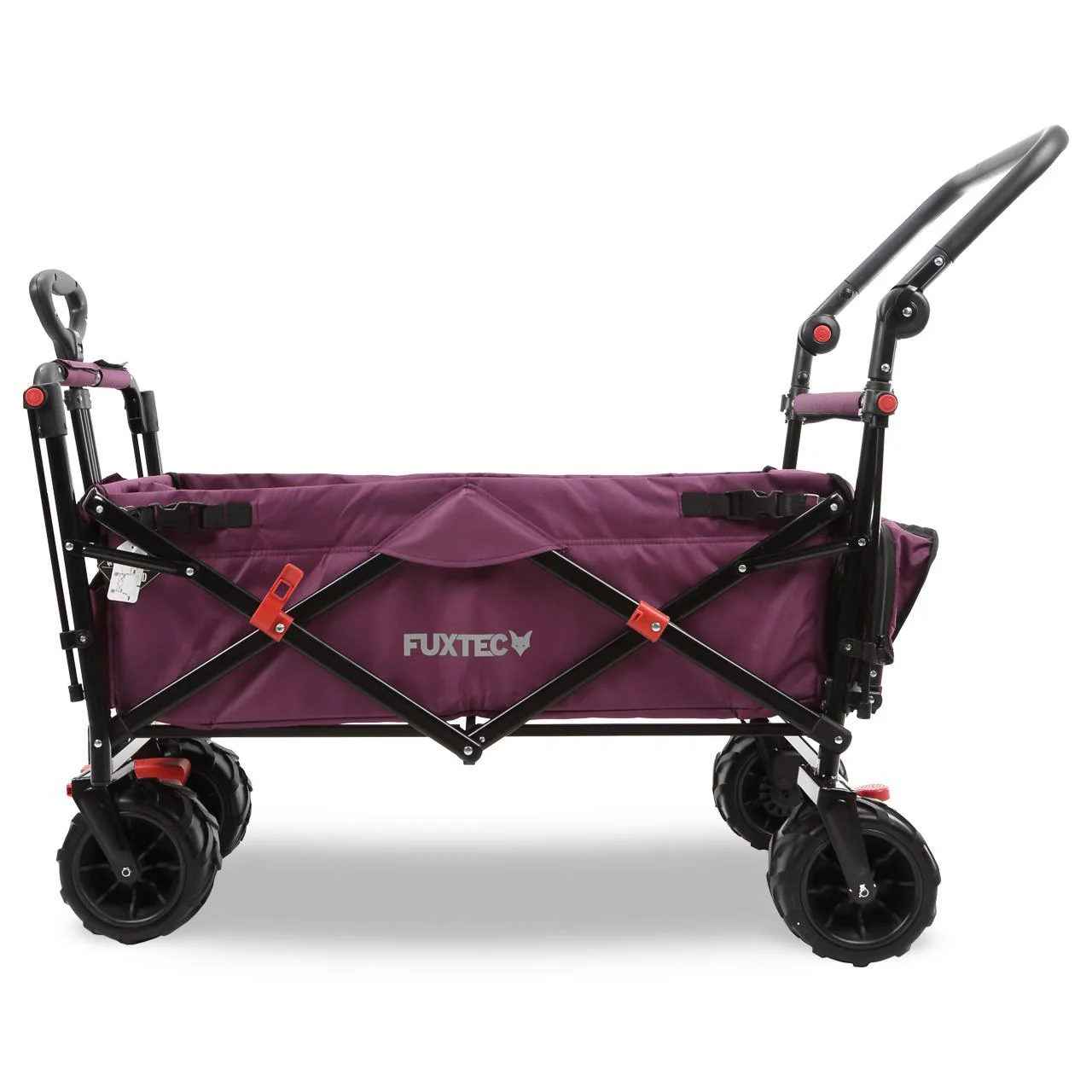Carrito de playa plegable FX-CTB800 FUXTEC con toldo protector UV, mango empuje y extensión internar cap. de carga 75kg - Grundartikel - Image 47