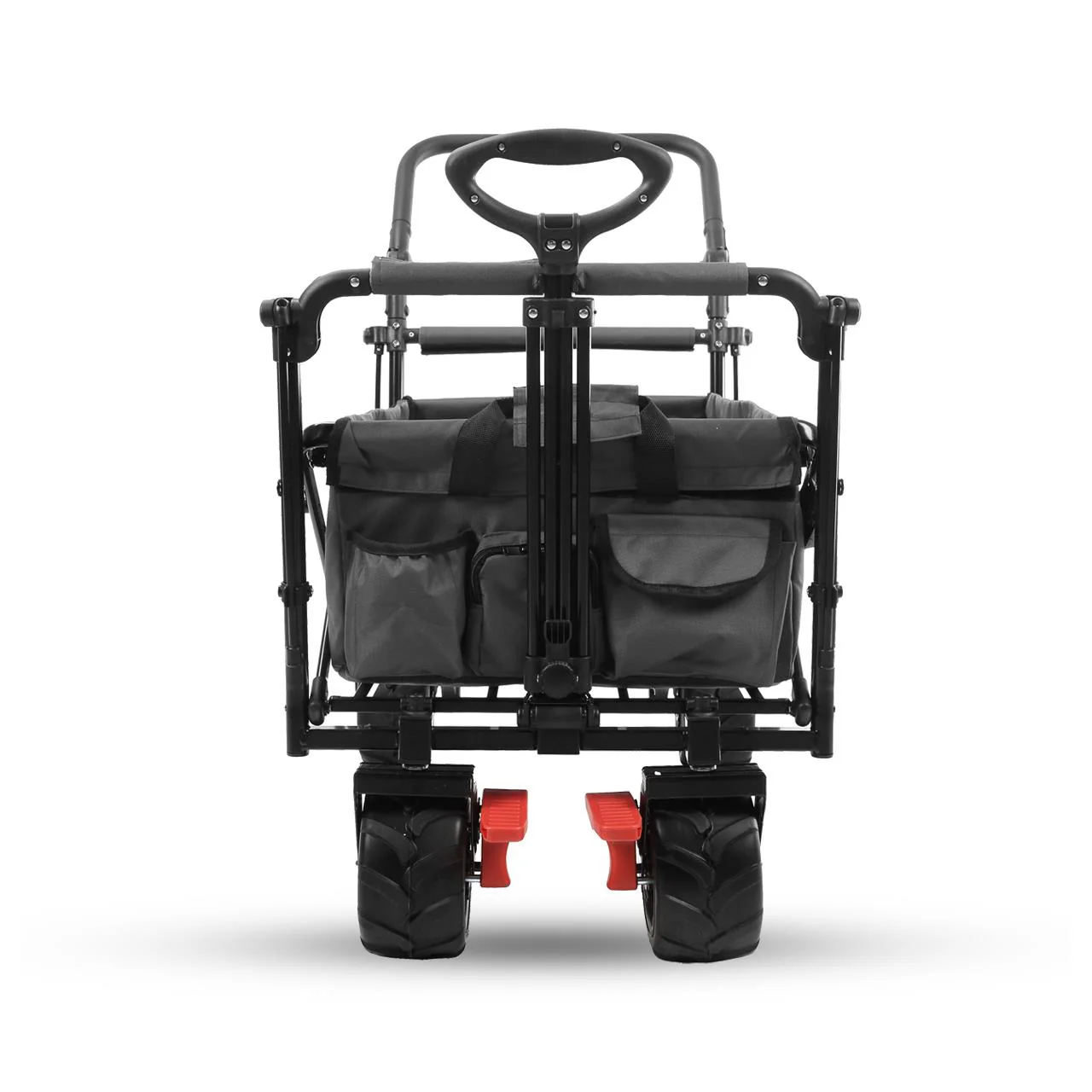Carrito de playa plegable FX-CTB800 FUXTEC con toldo protector UV, mango empuje y extensión internar cap. de carga 75kg - Grundartikel - Image 6