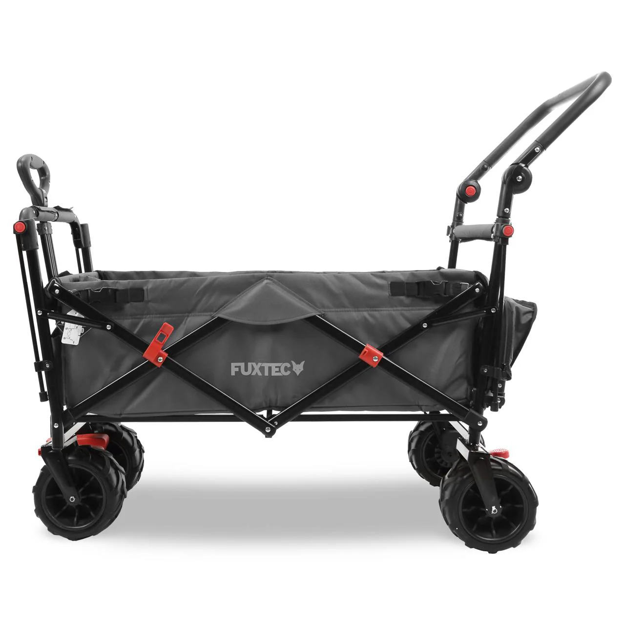 Carrito de playa plegable FX-CTB800 FUXTEC con toldo protector UV, mango empuje y extensión internar cap. de carga 75kg - Grundartikel - Image 77