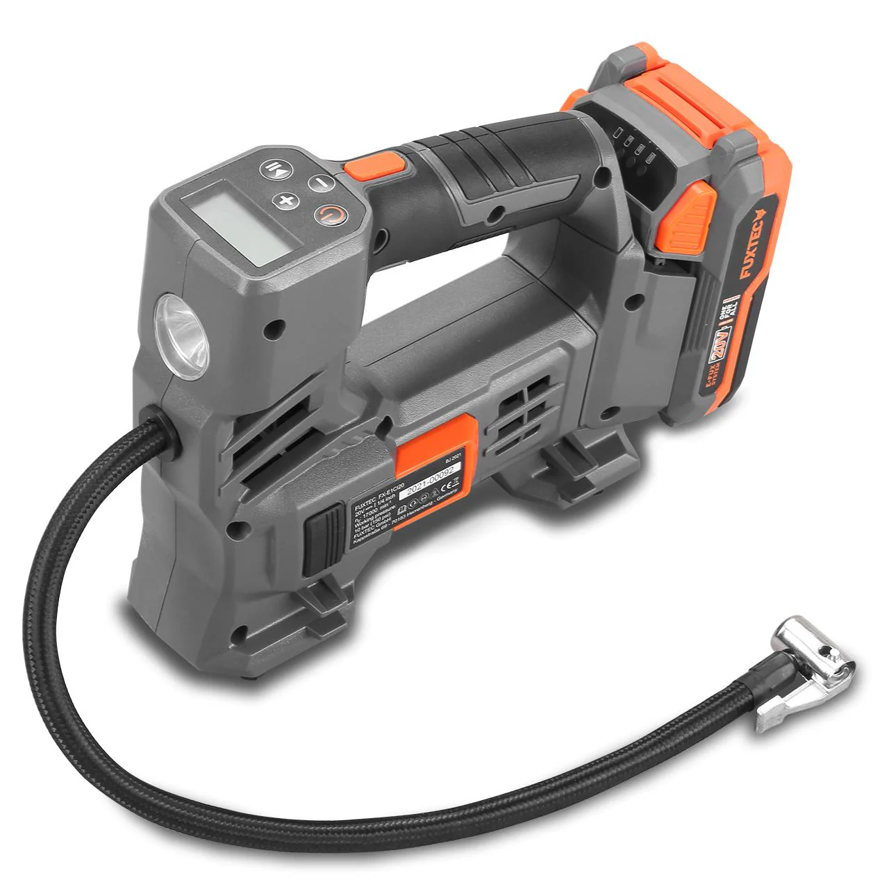 FUXTEC 20V Batería Compresor FX-E1CI20 SET con 1 x Batería 2Ah, 1 x Cargador 1A - Image 5