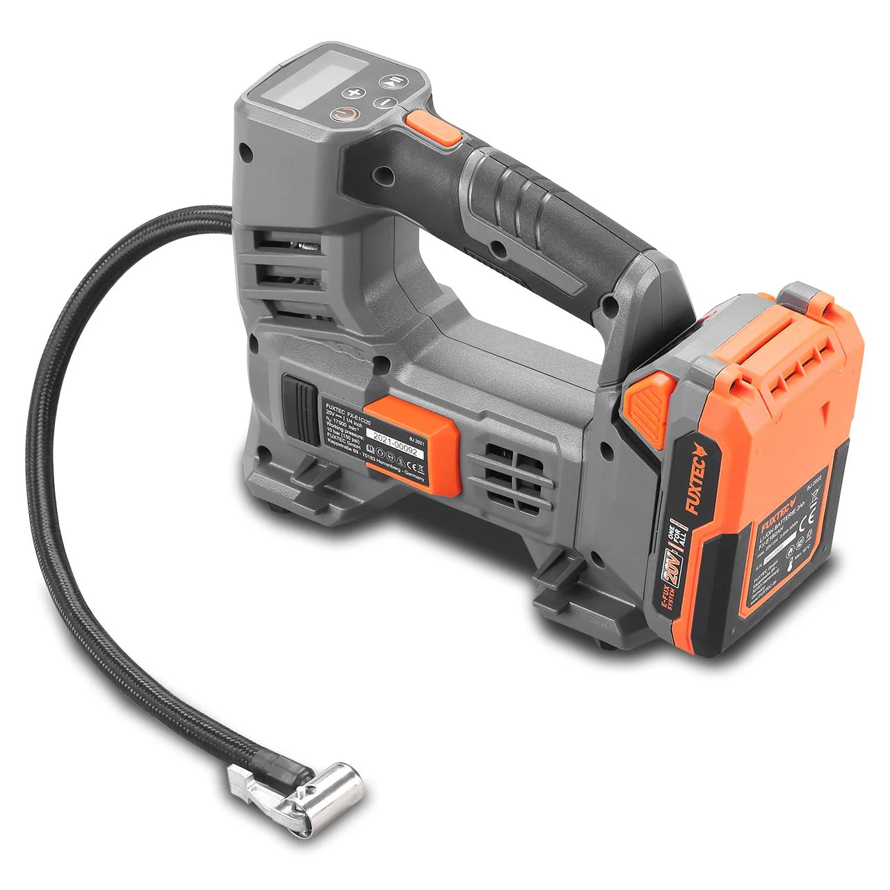 FUXTEC 20V Batería Compresor FX-E1CI20 SET con 1 x Batería 2Ah, 1 x Cargador 1A - Image 7