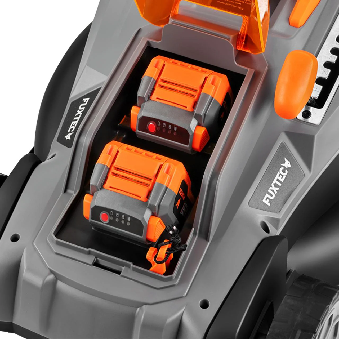 Cortacésped a batería 40V FUXTEC FX-E2RM37 - Set con 2 baterías de 4Ah y cargador dual de 2,4A - Image 7