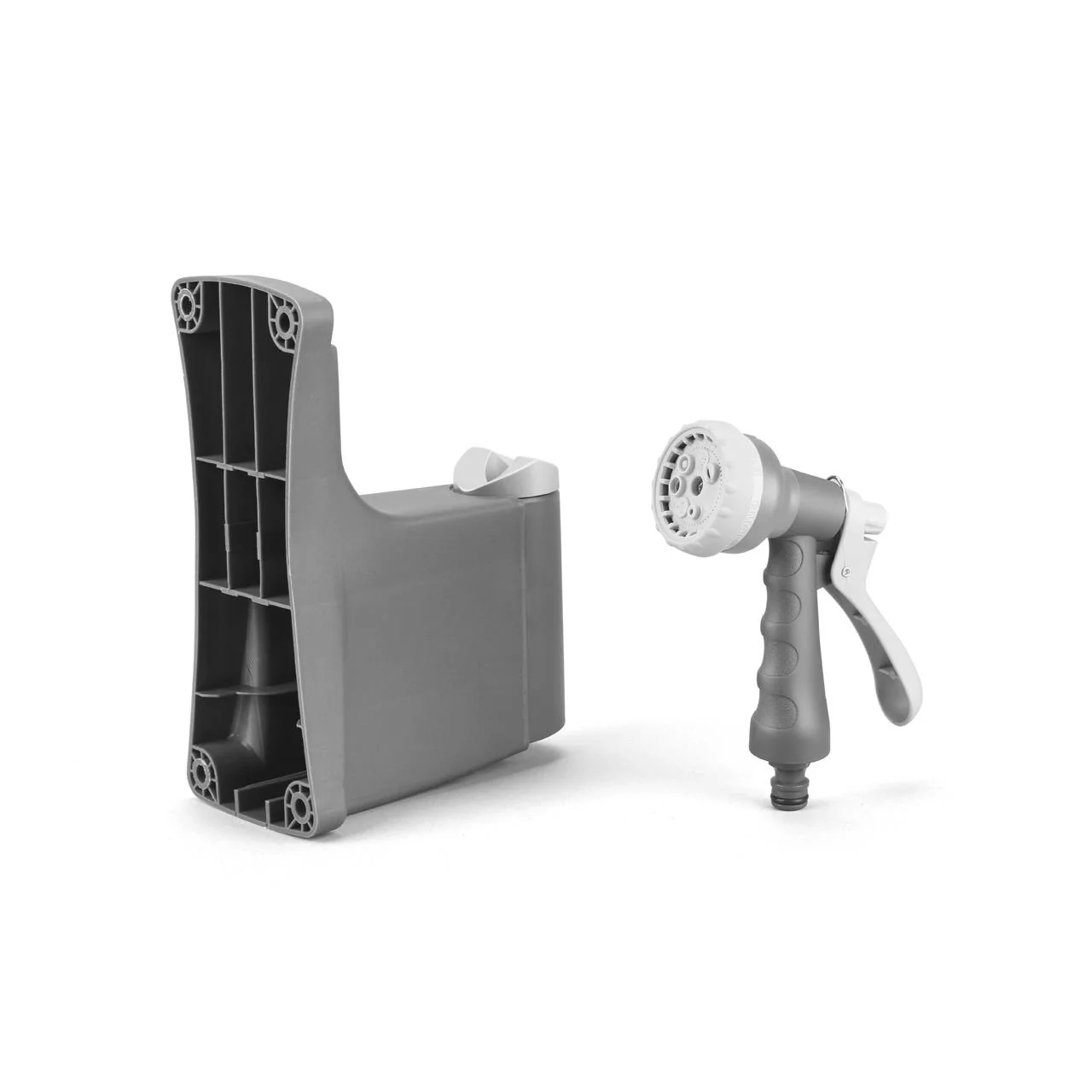 Carrete automático de manguera para pared FUXTEC FX-WSA20 de 20 m con "EASY FIX" para facilitar el riego - Gris - Image 8