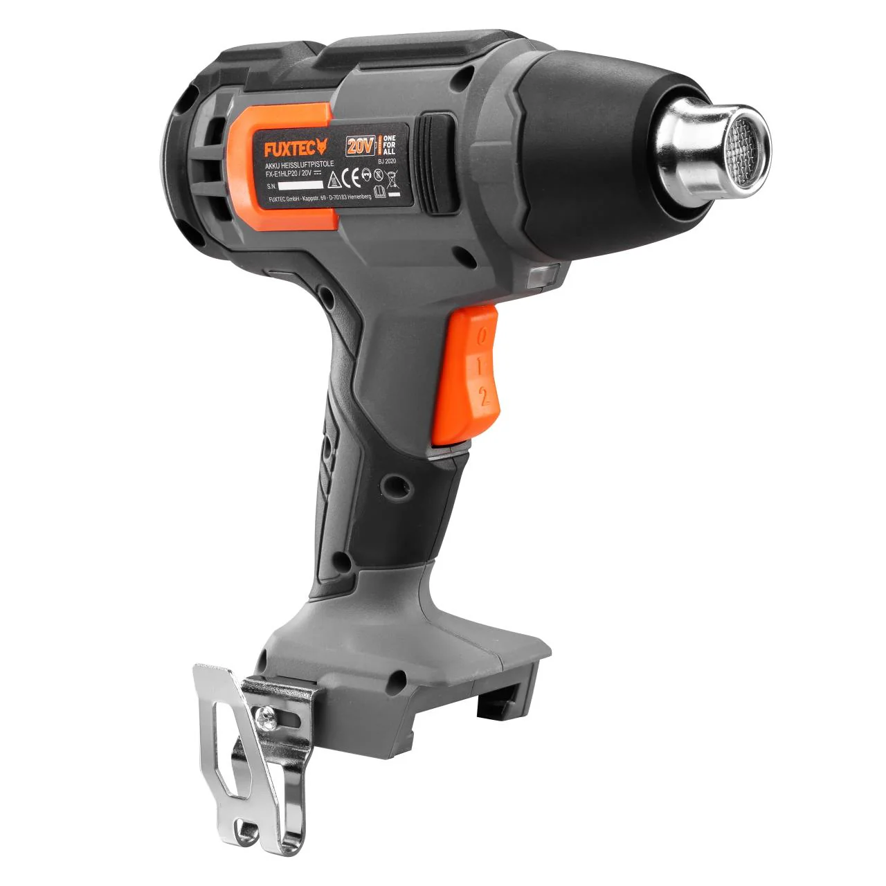 Pistola térmica a batería FUXTEC FX-E1HLP20 20V - con batería de 2.0 Ah y cargador de 1A, hasta 550°C - Image 11