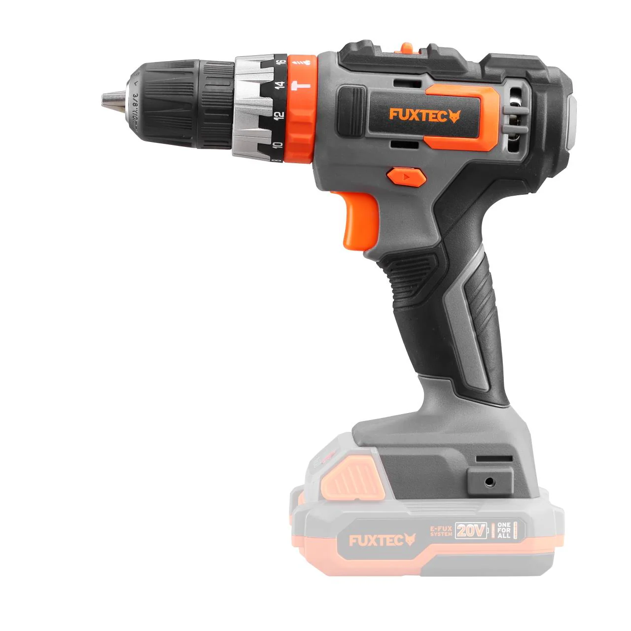 B-WARE FUXTEC 20V Taladro de Impacto a Batería FX-E1SBS20 SET con 2 x Batería 2Ah, 1 x Cargador 1A - Image 3