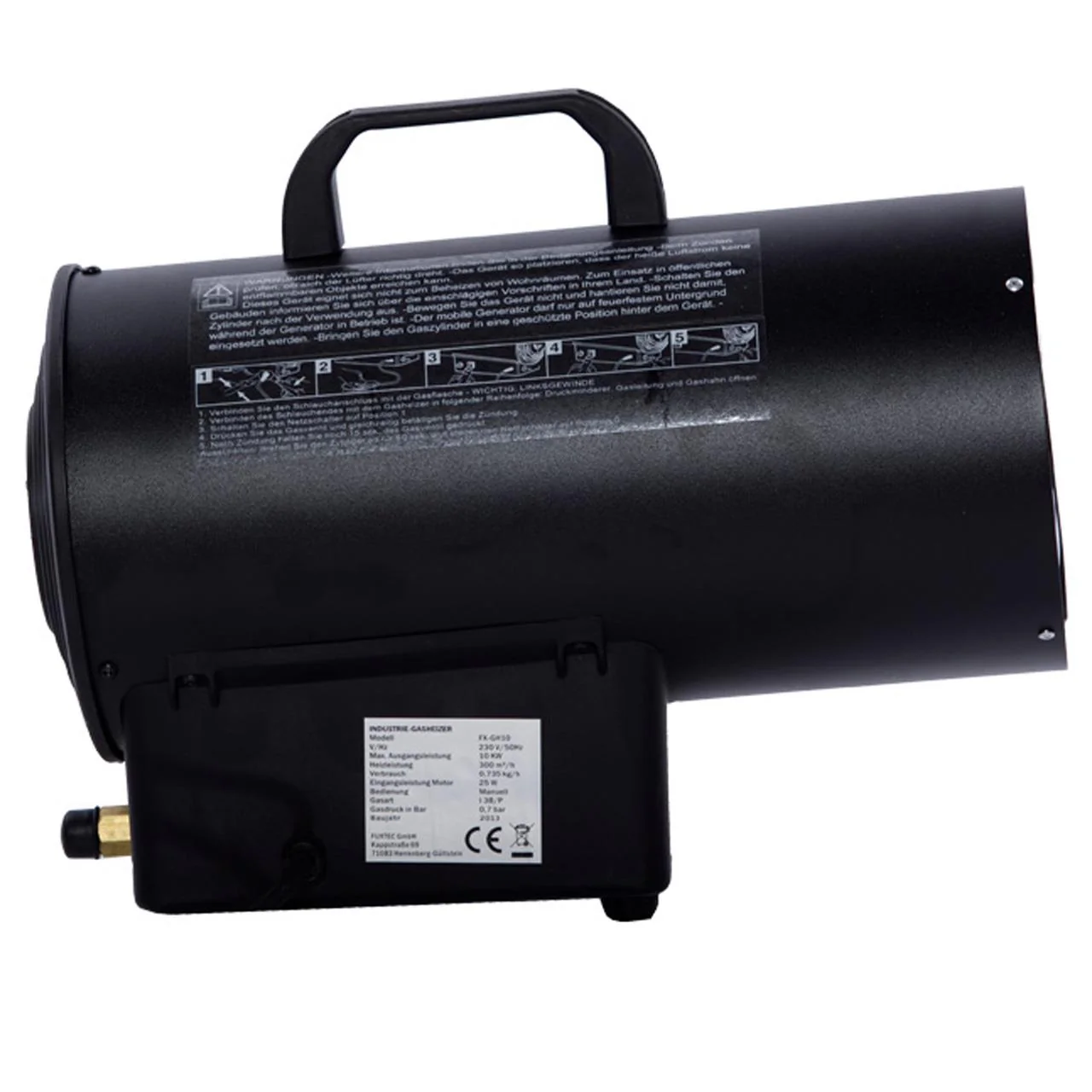 B-WARE FUXTEC CAÑON DE CALOR CALEFACTOR GAS GH10 - Image 4