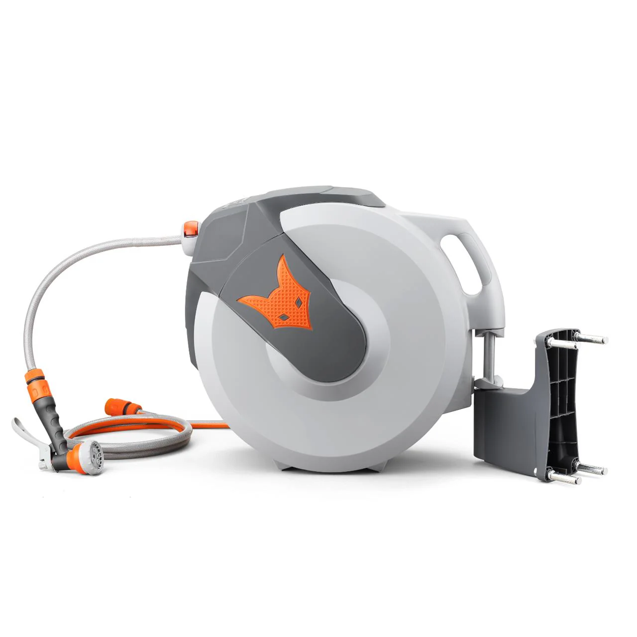 B-WARE Carrete automático de manguera para pared FUXTEC FX-WSA30 de 30 m con "EASY FIX" para facilitar el riego. - Image 3