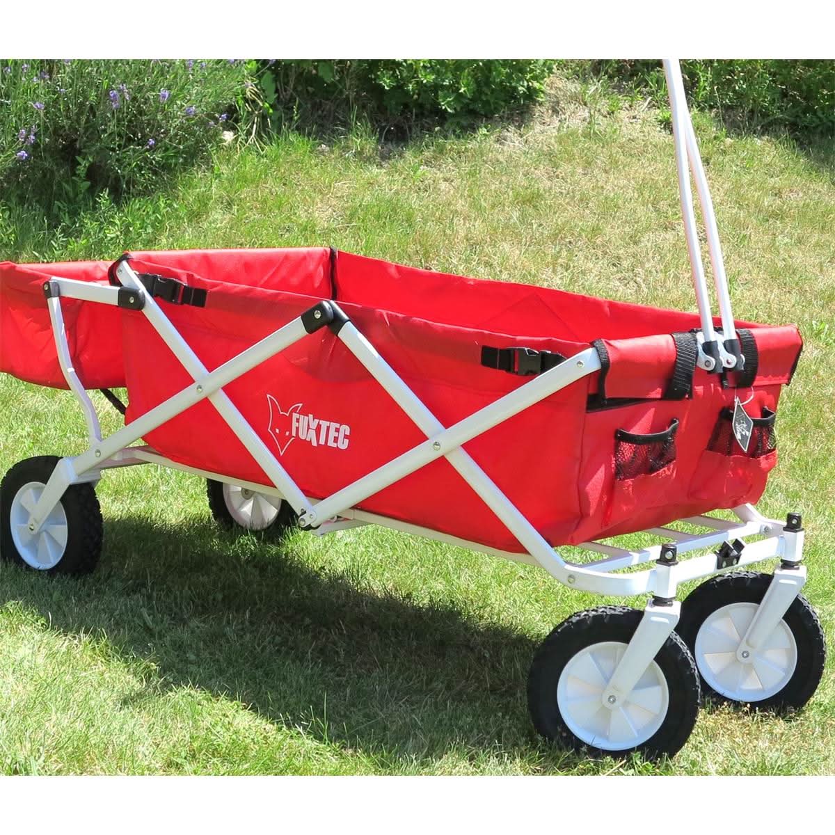 B-WARE FUXTEC Bollerwagen JW-76C, Carro Plegable - con techo desmontable