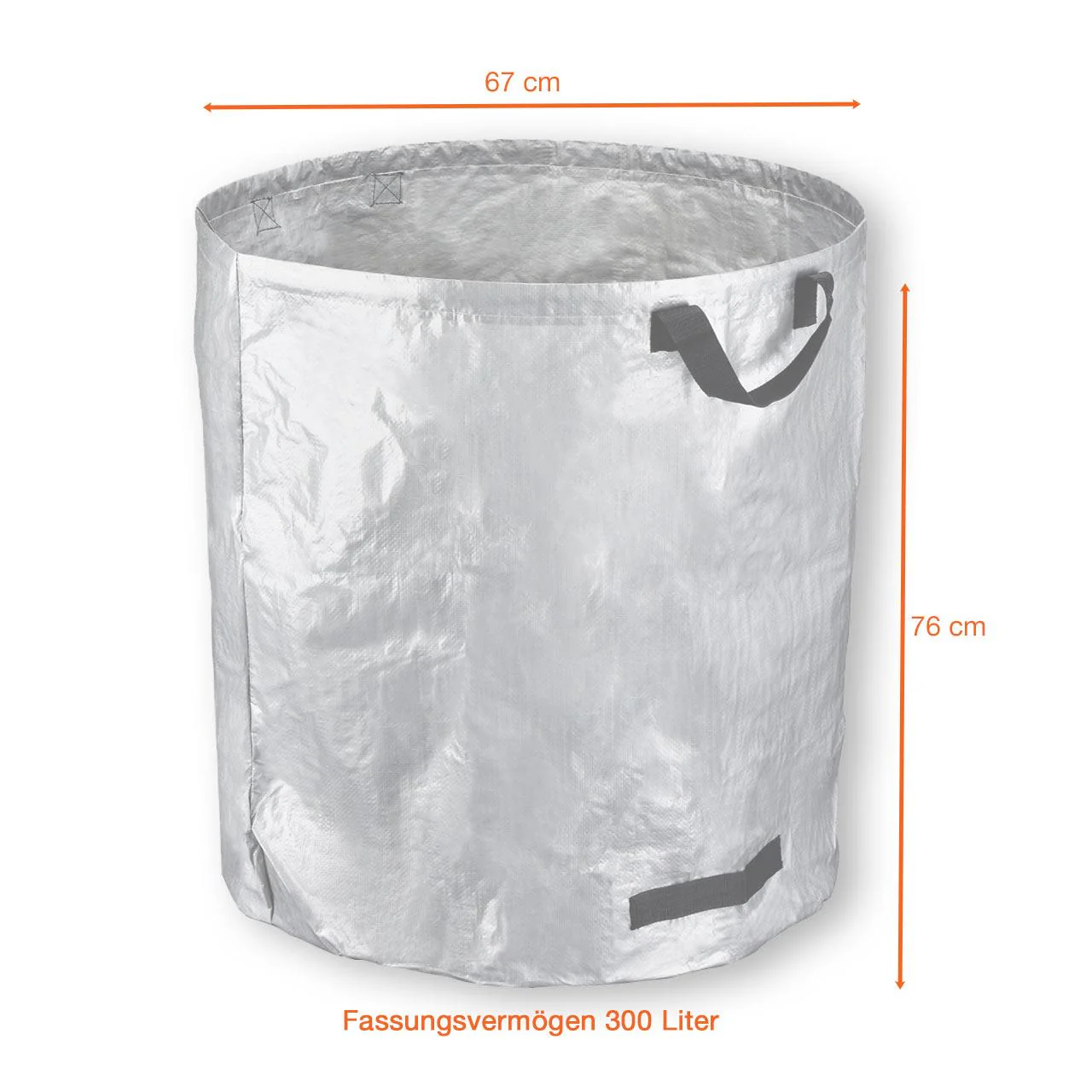 FUXTEC Juego de 3 cubos de basura para jardín FX-GB300 - Image 8