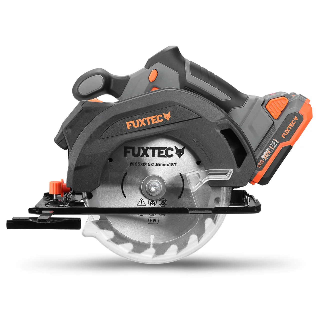 FUXTEC 20V Batería Sierra circular manual FX-E1CS20 SET con 1 x Batería 4Ah, 1 x Cargador 1A - Image 4
