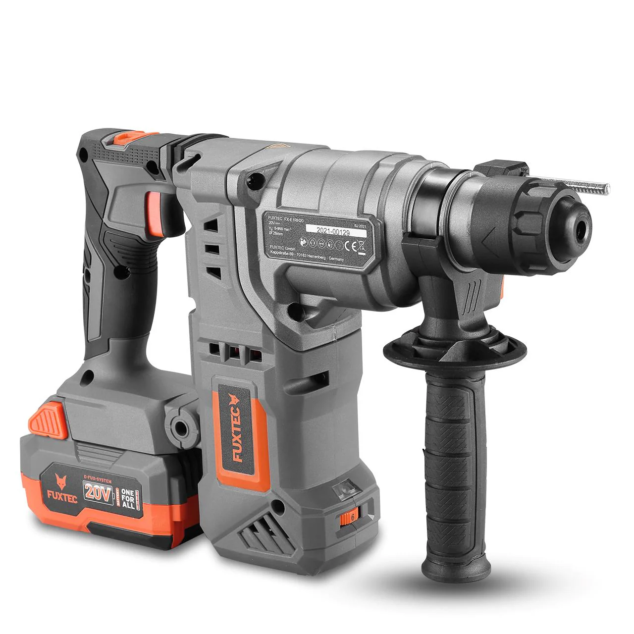 FUXTEC 20V taladro percutor a batería FX-E1RH20 SET con 1 x batería 4Ah, 1 x cargador 1A - Image 10