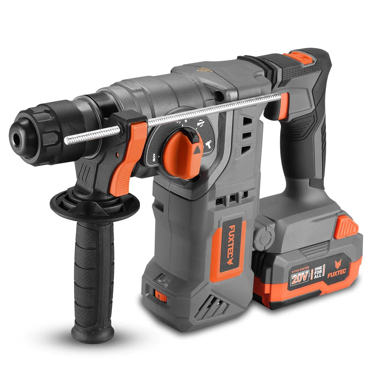 FUXTEC 20V taladro percutor a batería FX-E1RH20 SET con 1 x batería 4Ah, 1 x cargador 1A - Image 2