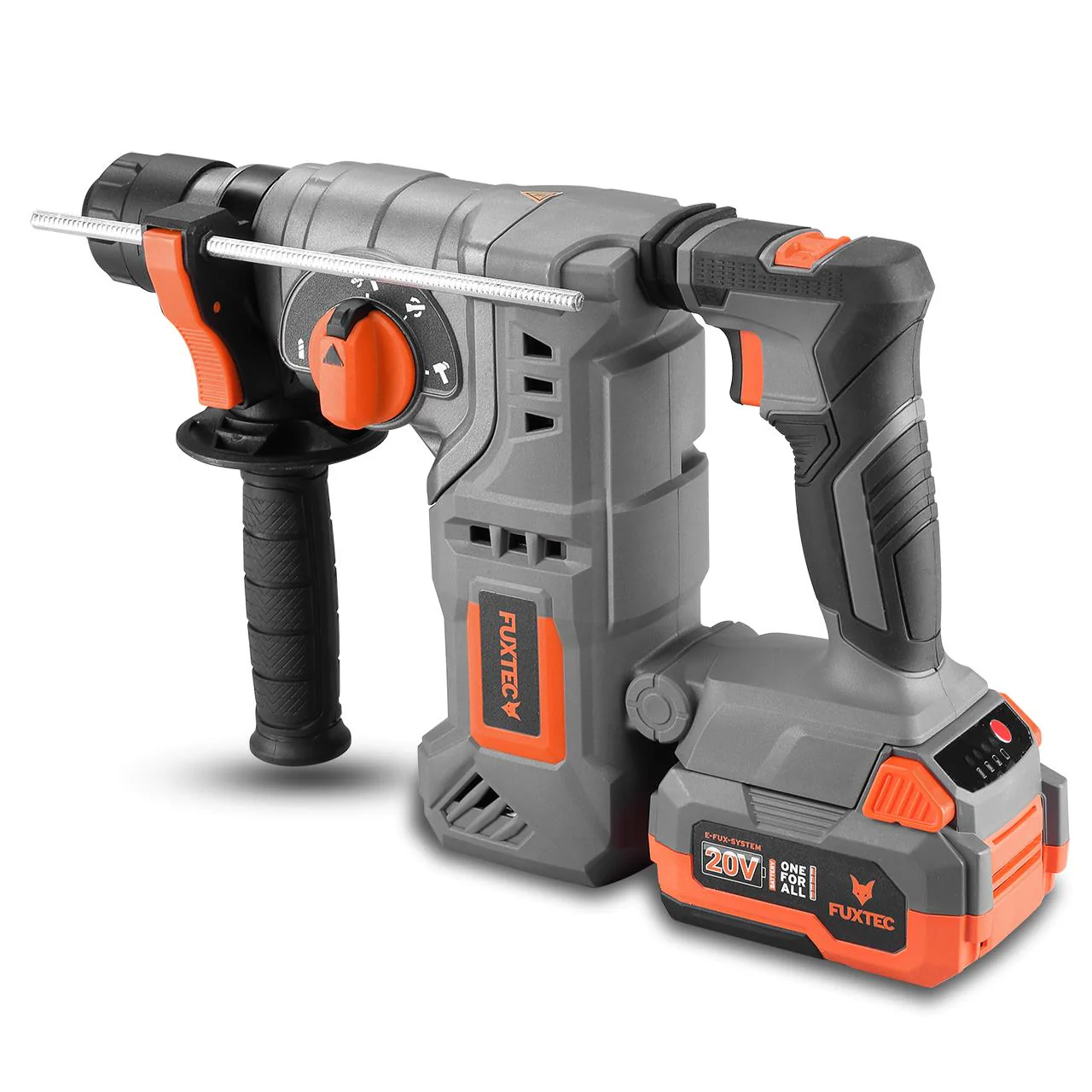 FUXTEC 20V taladro percutor a batería FX-E1RH20 SET con 1 x batería 4Ah, 1 x cargador 1A - Image 8